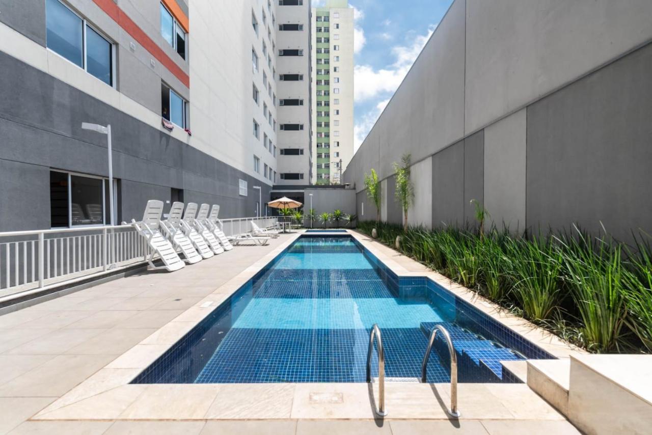 92B Apto Confortavel Prox Ao Bras - Piscina E Academia Sao Paulo Dış mekan fotoğraf